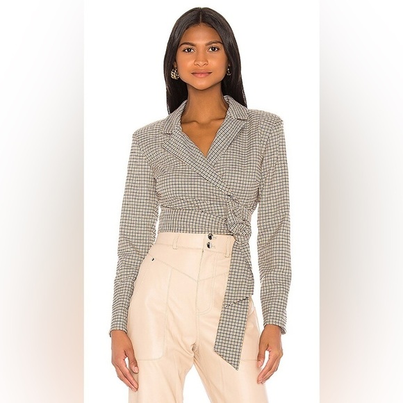 Song of Style x Revolve Damien Top in Plaid Multi - Picture 1 of 5